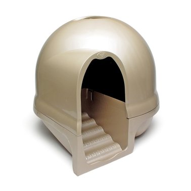 Petmate® Booda® Cleanstep Litter Dome for Cat Large 22.5 x 22.5 x 19 In Titanium