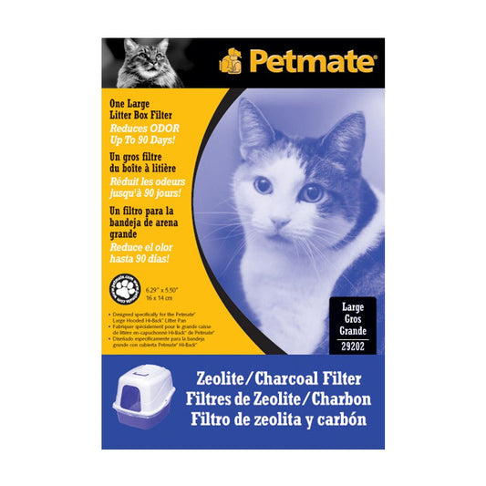 Petmate® Zeolite Filter For Hooded Litter Pans White/Black Color Large