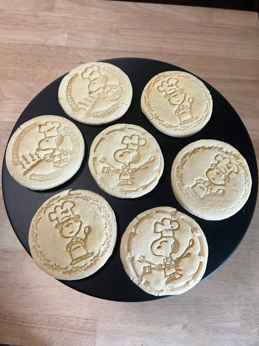 Round Snoopy Cookies