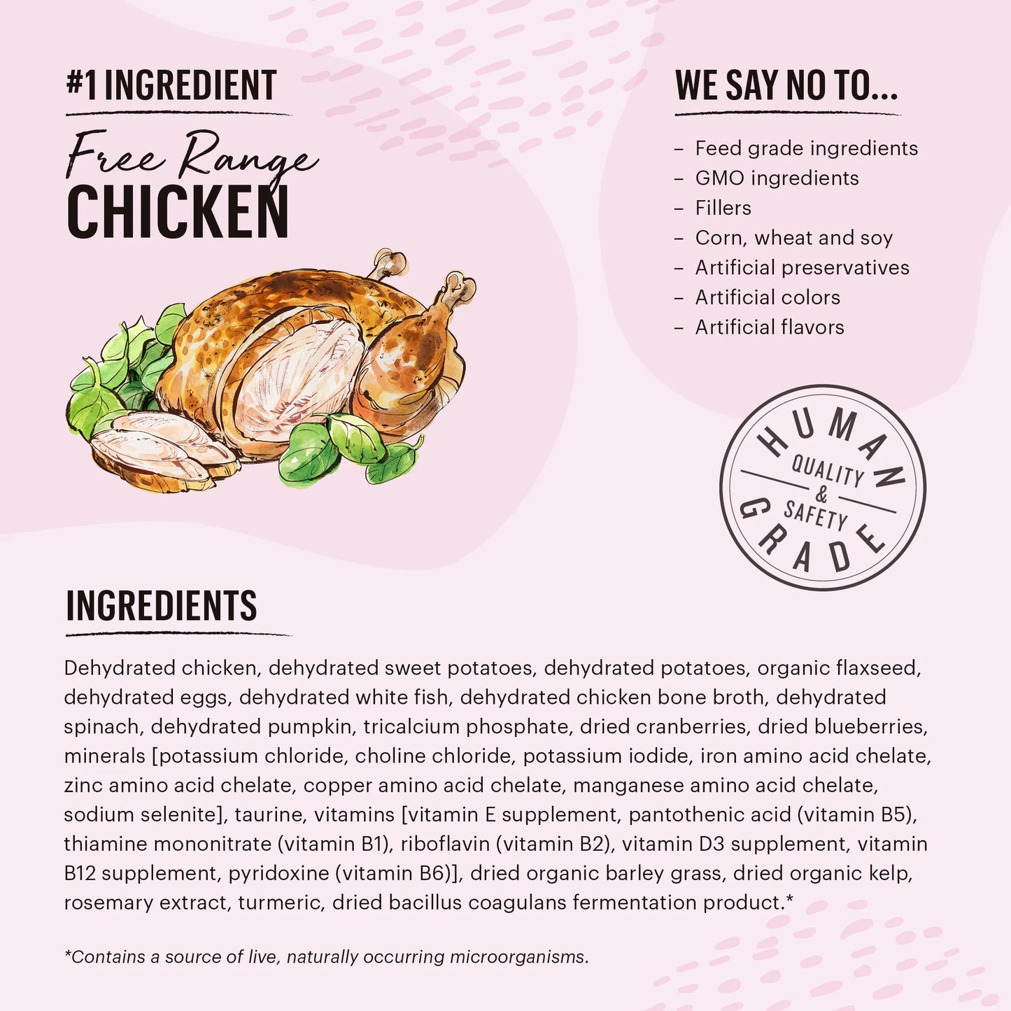 Dehydrated Grain-Free Chicken & Fish Recipe