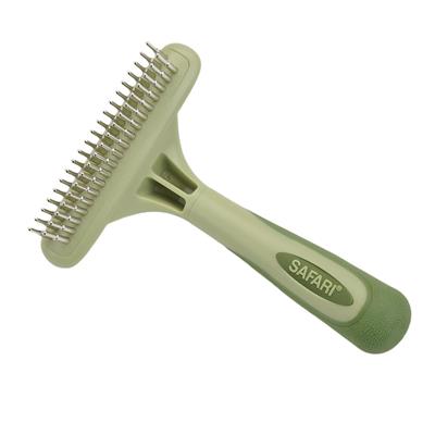 Safari Dog Double Row Undercoat Rake with Rotating Pins