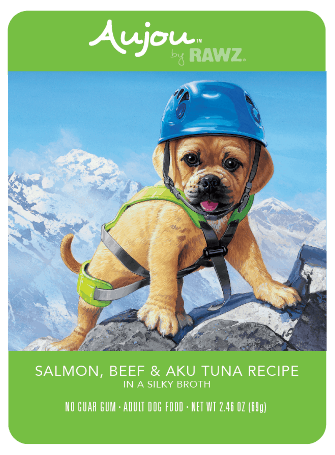 Aujou Salmon Beef & Tuna Pouches -2.5oz