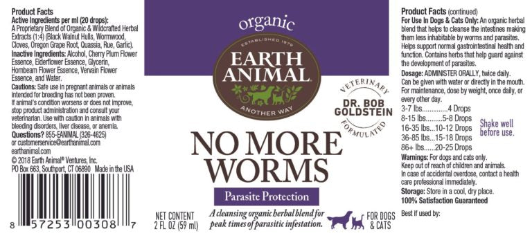 No More Worms Herbal Remedy - 2oz