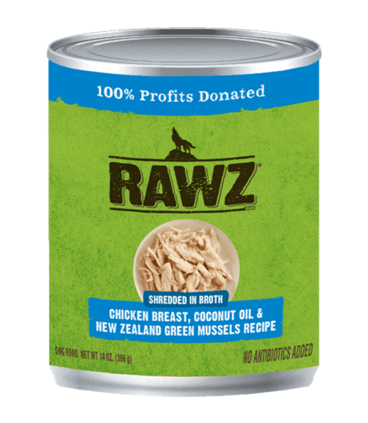 Rawz Shredded Chicken, Coconut Oil, & Green Mussels