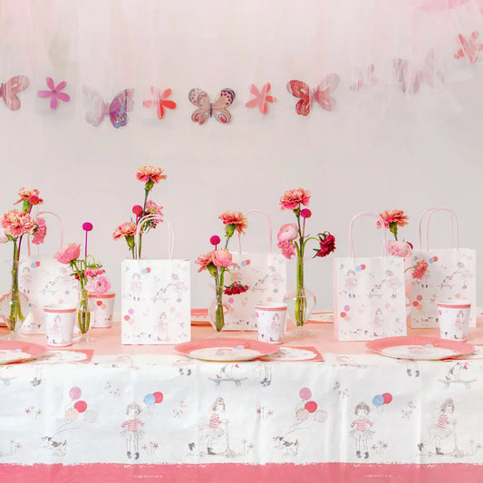 Tilly & Tigg Pink Paper Table Cover