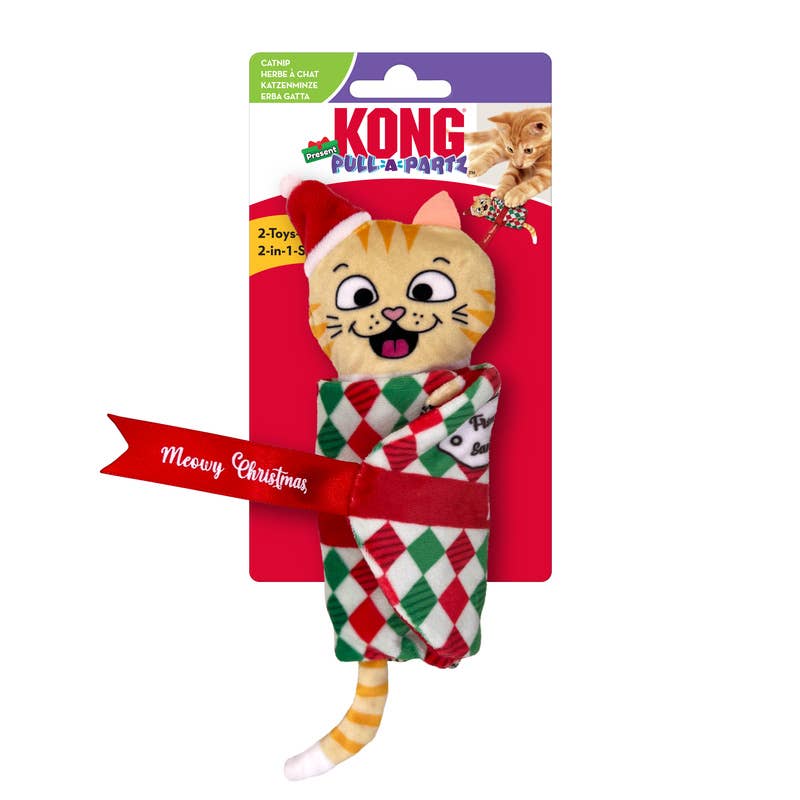 KONG Holiday Pull-A-Partz™ Present Cat Toy