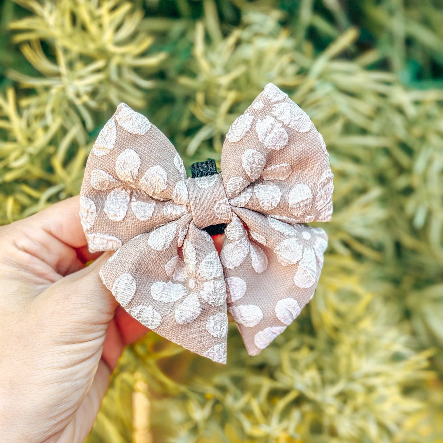 Luxe Sailor Bow - Champagne Fleur