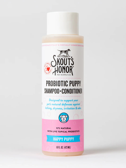 Skout's Honor Probiotic Shampoo+Conditoner-Happy Puppy-16oz