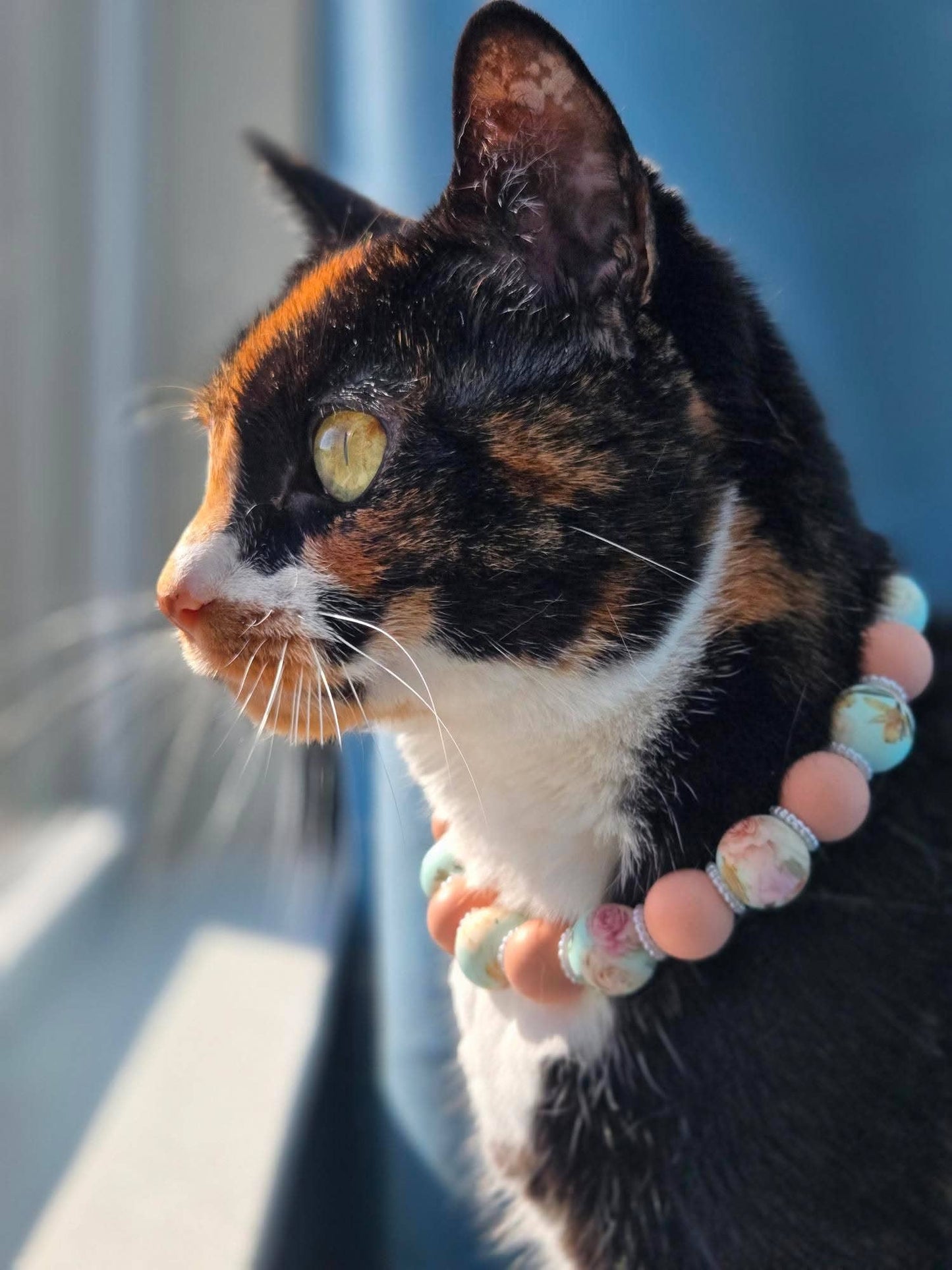 1930's Posies | Beaded Dog/Cat Collar