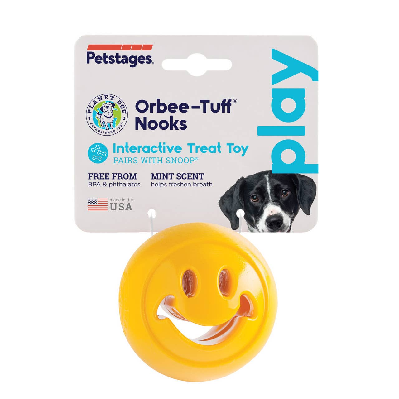 Planet Dog Orbee-Tuff Nooks Happiness Yellow