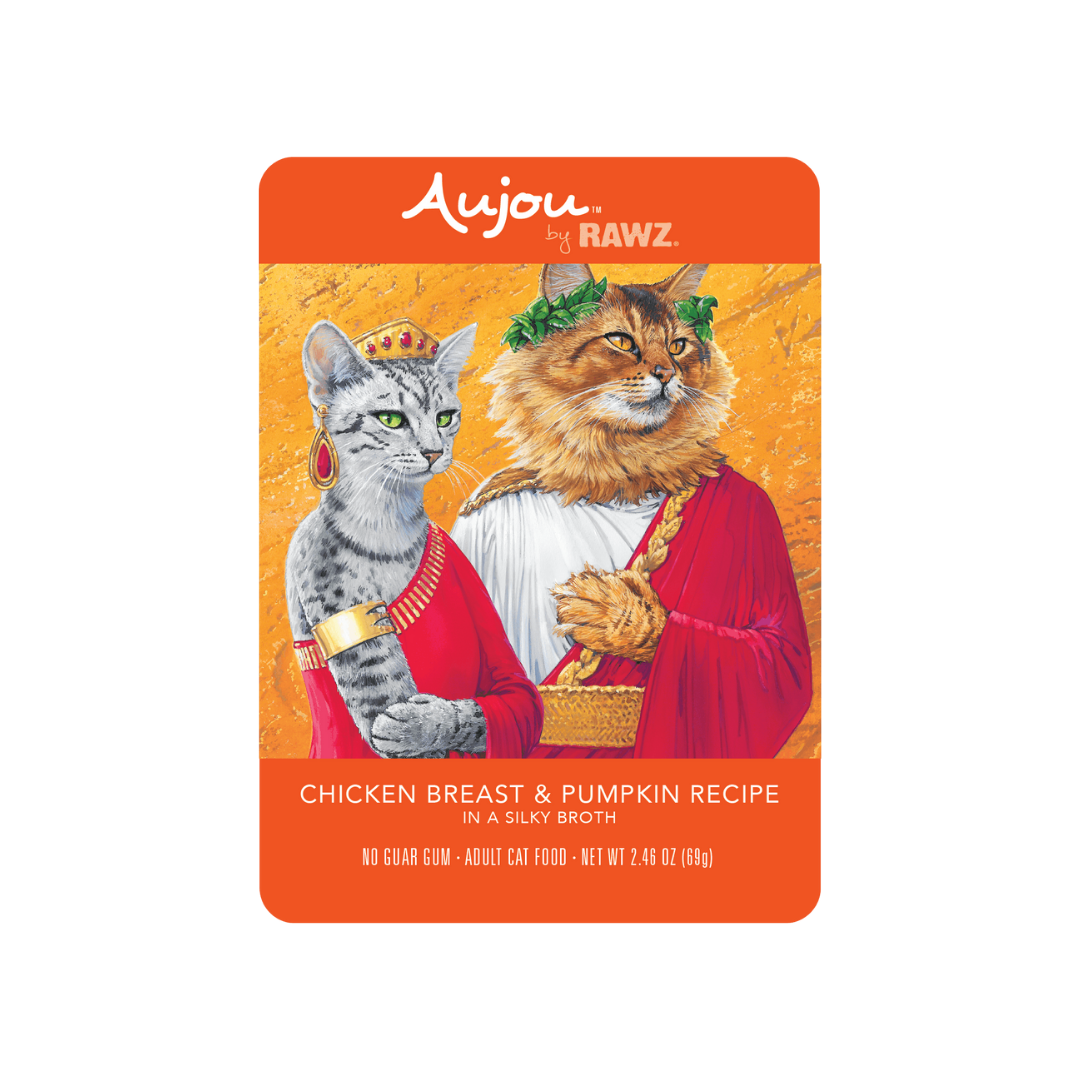 Aujou Chicken Breast & Pumpkin Cat Pouch -2.5oz