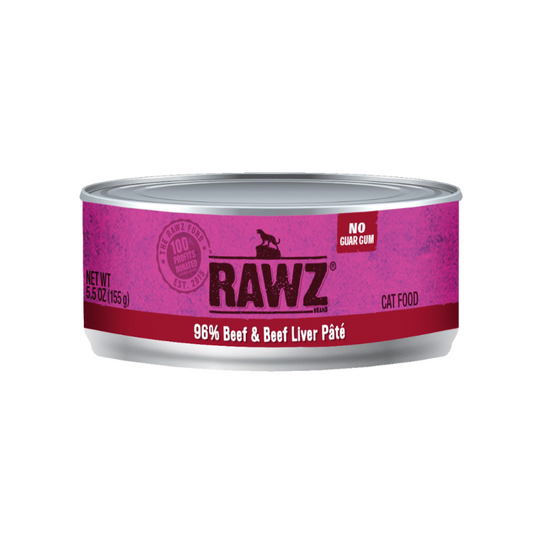 Rawz Beef & Beef Liver Pate Cat Cans