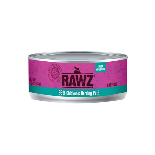 Rawz Chicken & Herring Cat Pate Cans -5.5oz