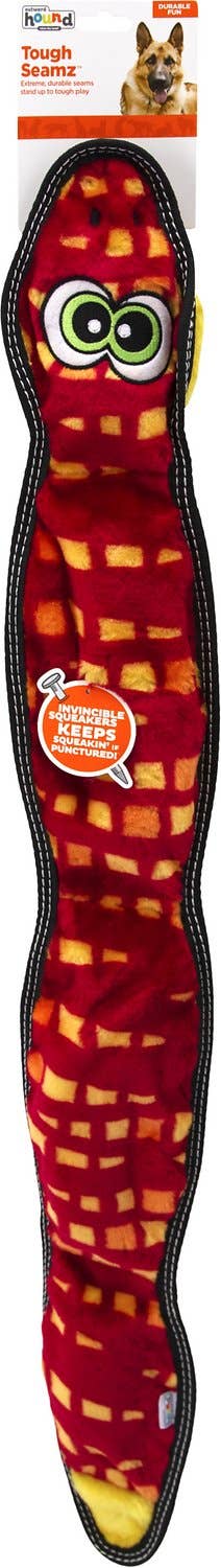 Snake Dog Toy Red XL