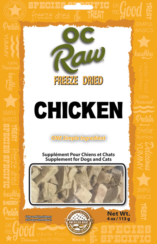 Freeze-Dried Chicken pieces-4oz