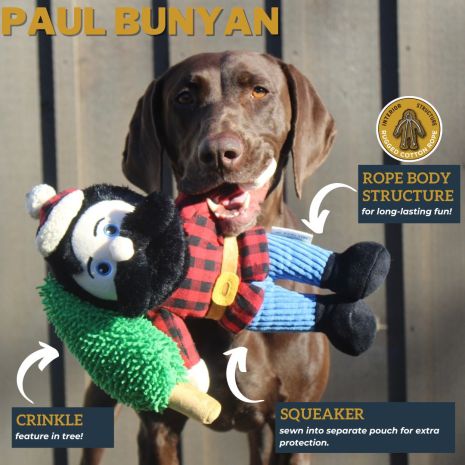 Paul Bunyan Plush Rope Body Toy - 14"