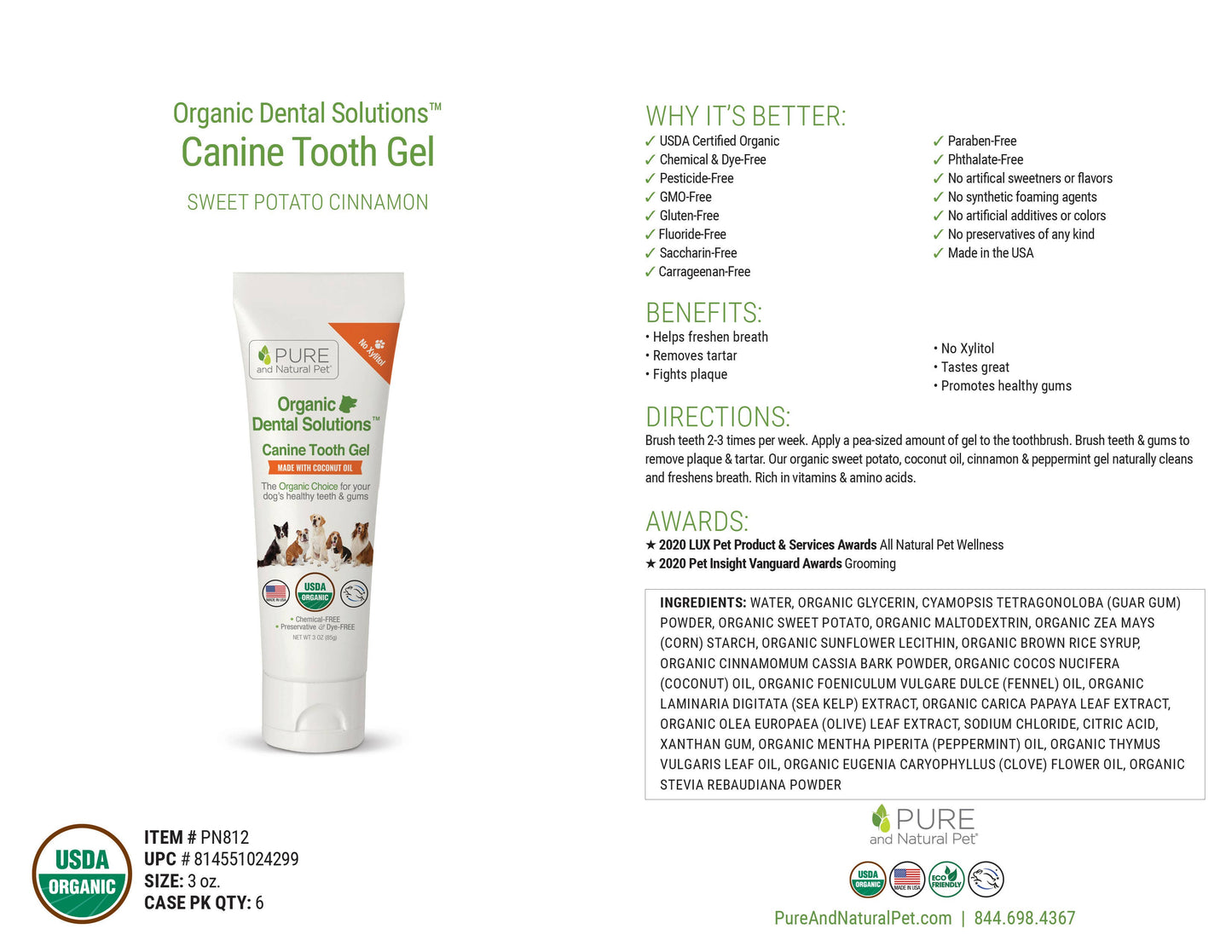 Organic Tooth Gel for Dogs