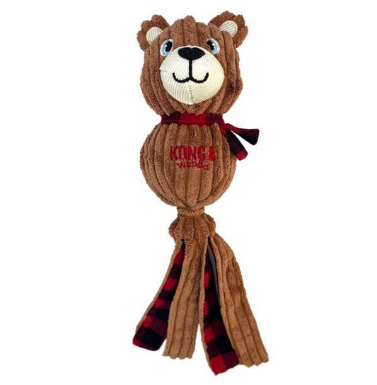 KONG Holiday Wubba™ Corduroy Bear Lg