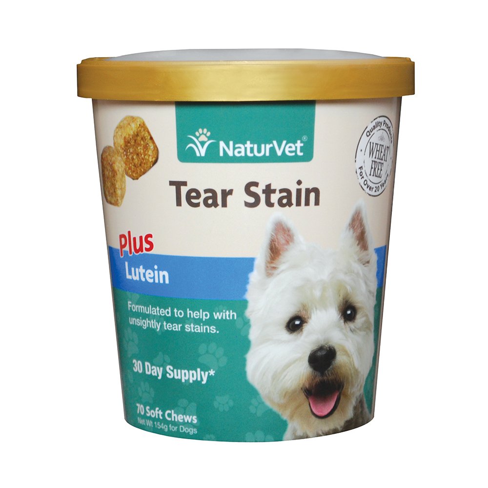 NaturVet® Wheat Free Tear Stain Plus Lutein Cat and Dog Soft Chew 70 Count