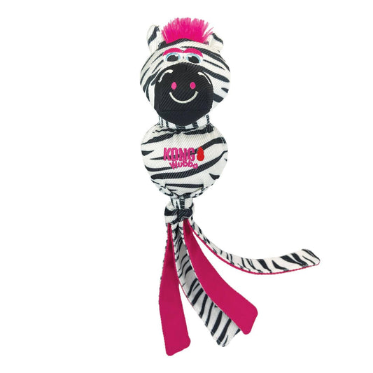 KONG® Wubba Zoo Zebra Dog Tug Toy Large