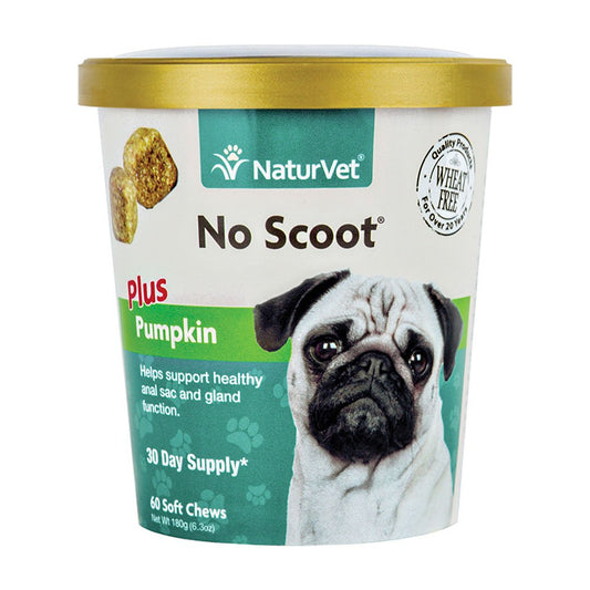 NaturVet® No Scoot® Wheat Free Plus Pumpkin Dog Soft Chew 60 Count
