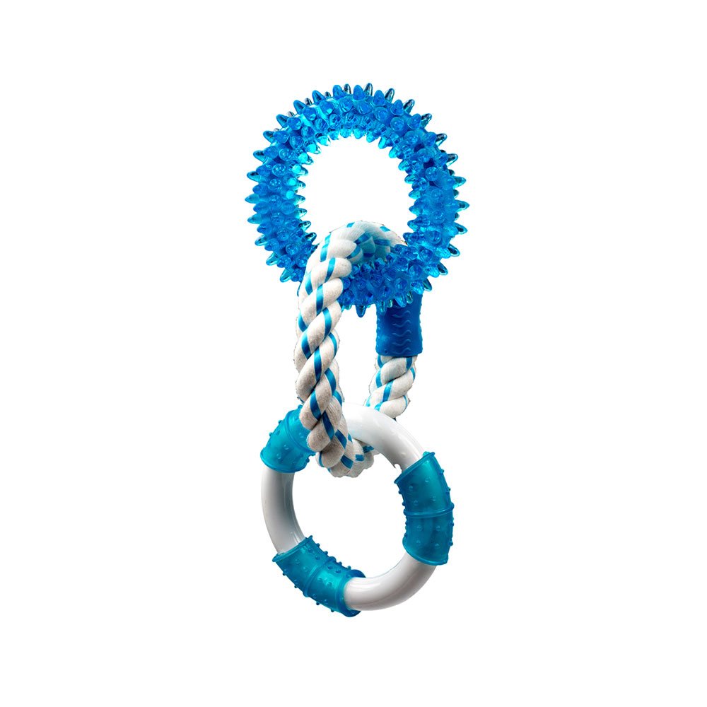 Multipet® Canine Clean™ Peppermint Rings Dog Toy 11"