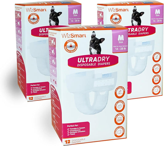 Ultra Dry Disposable Diapers For Dogs