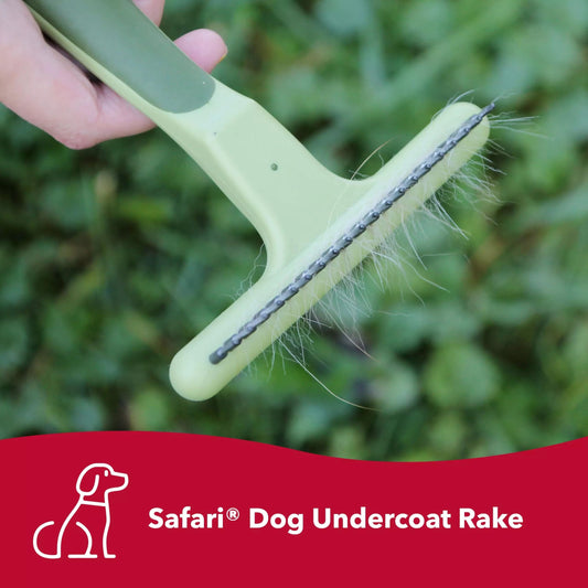 Safari Dog Single Row Undercoat Rake with Rotating Pins