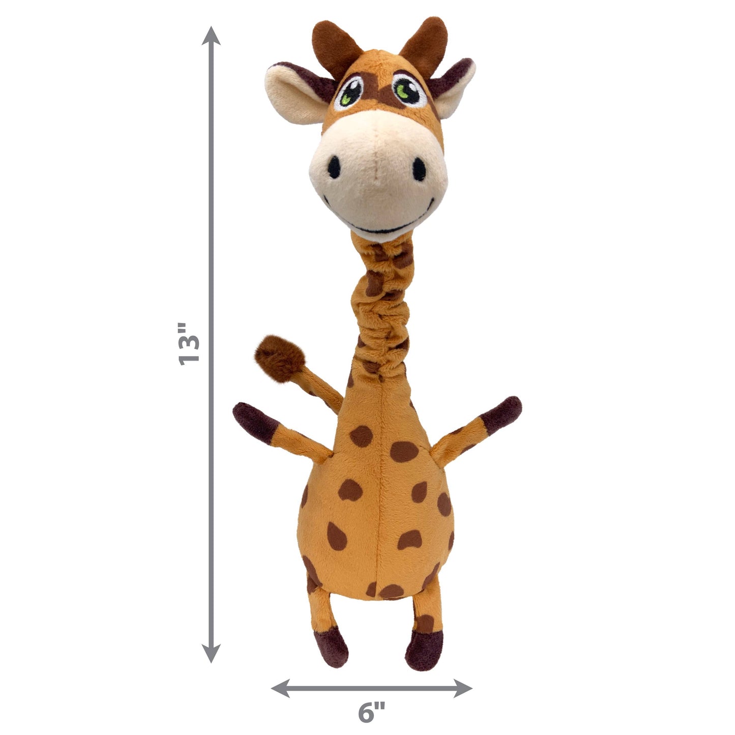 KONG® Shakers™ Bobz Giraffe Dog Plush Toy Medium