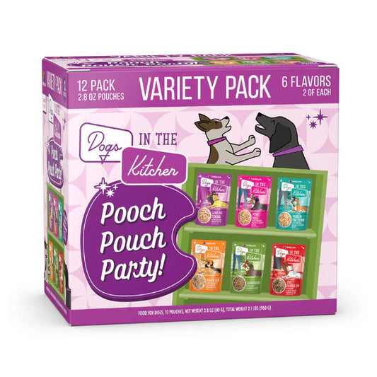 Dogs in the Kitchen - Pooch Pouch Party Variety 12 Pack (2.8oz)