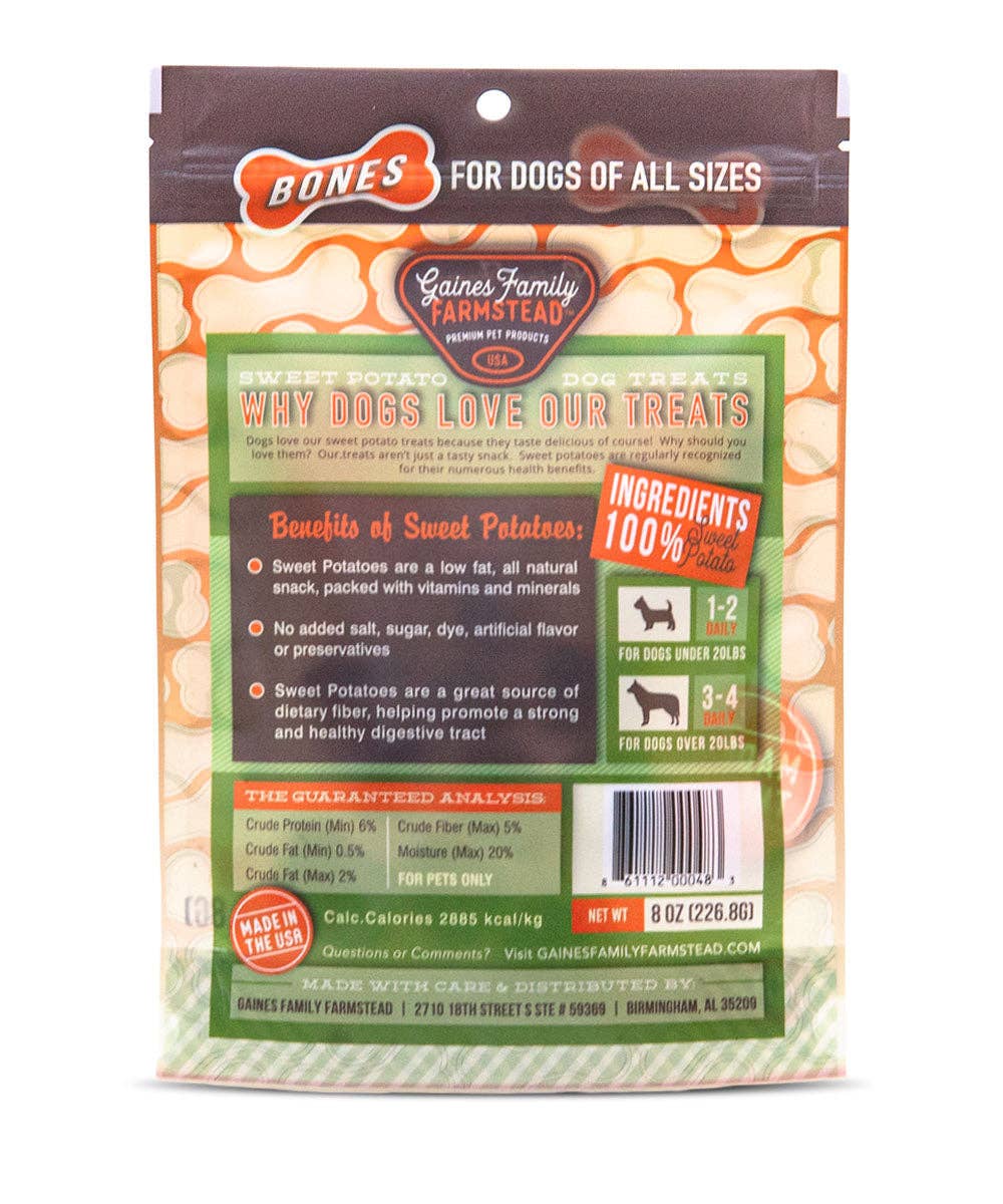 Sweet Potato Bones - 8oz