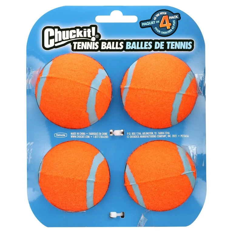 ChuckIt Tennis Ball - 4 Pack