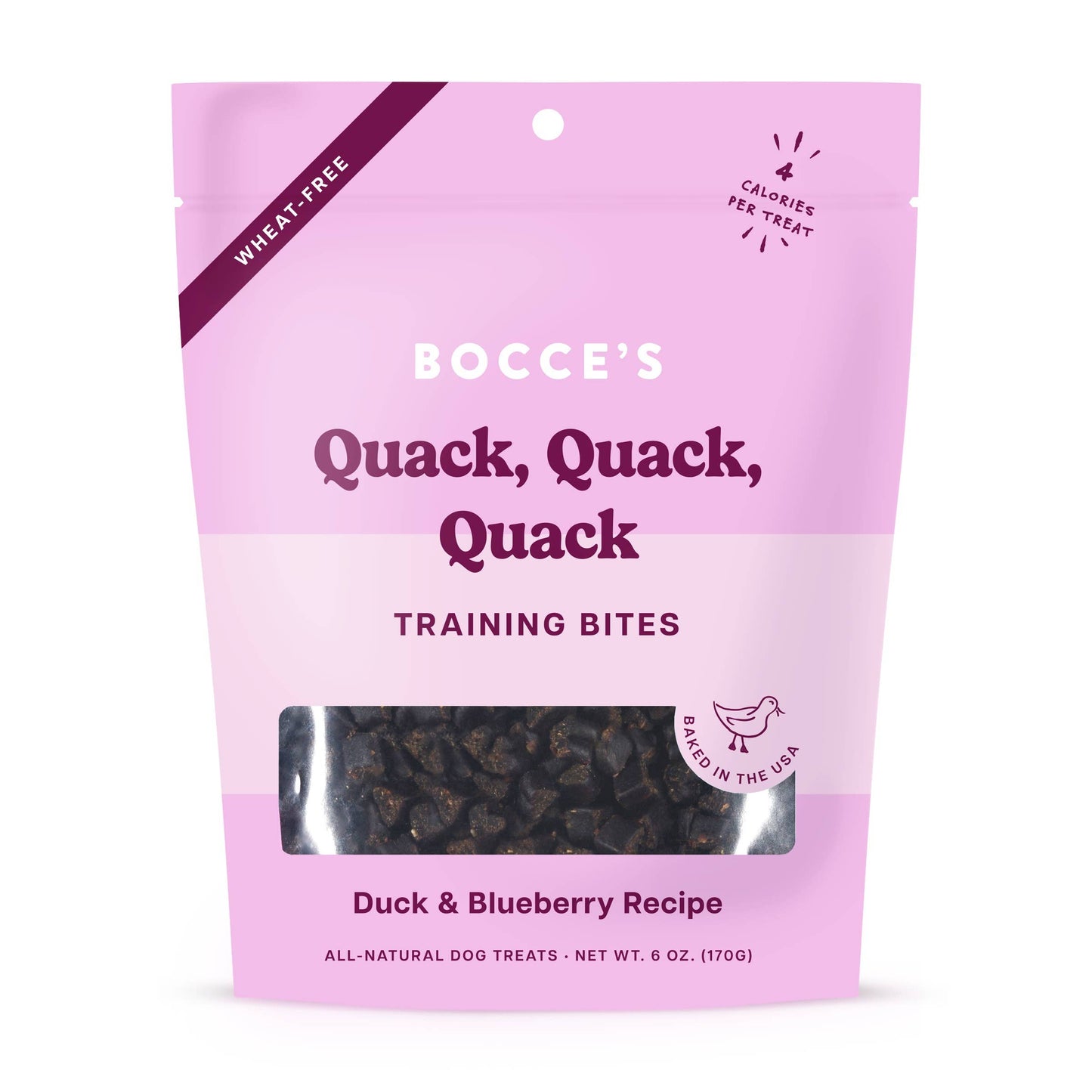 Bocce's Bakery Quack Quack Quack Training Bites Treats 6oz