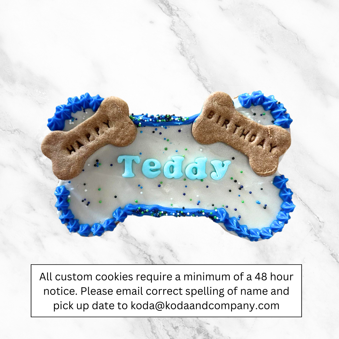 Custom birthday cookie-stuffed