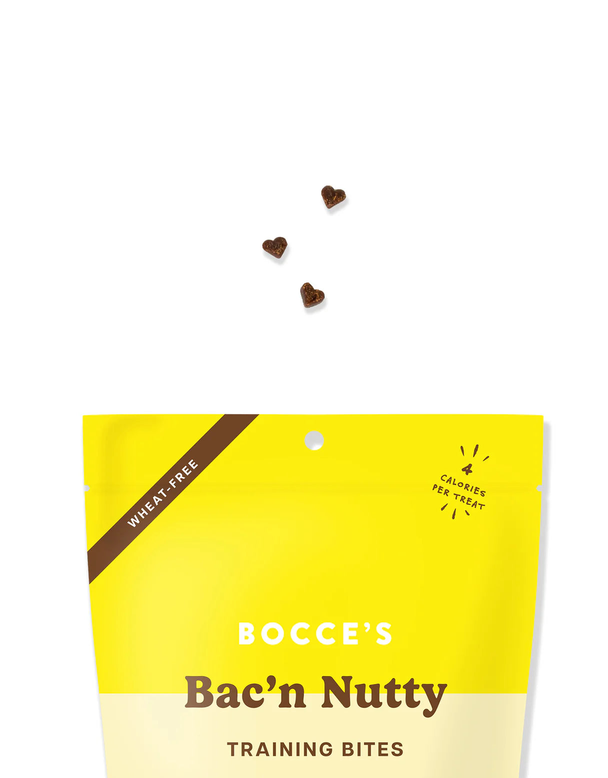 Bocce's Bakery Bac'n Nutty Training Bites - Wheat-Free Bacon & Peanut Butter Dog Treats for Training, Rewards, and Positive Reinforcement