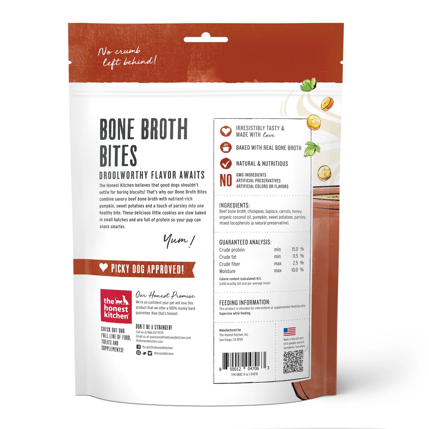 Beef Bone Broth Bites With Carrots -8oz