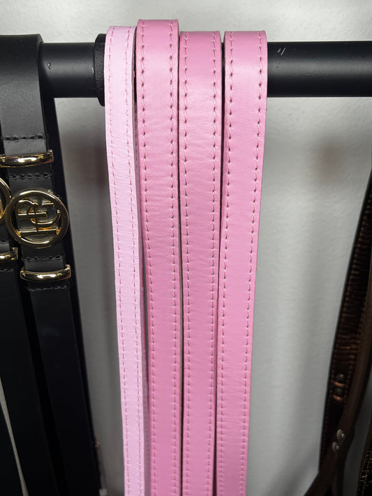 Pink Leather Leash