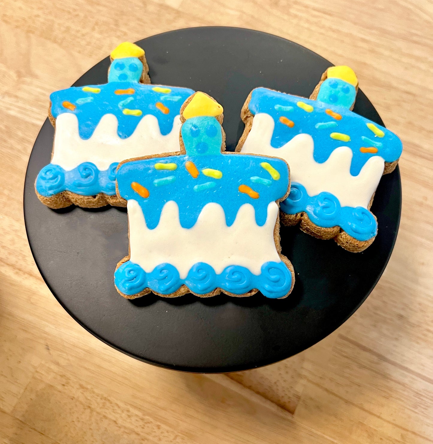 Blue Birthday Cake Cookie