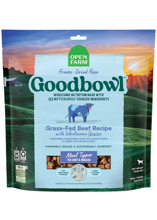 Goodbowl™ Grass-Fed Beef Recipe Freeze Dried Raw Topper-8oz