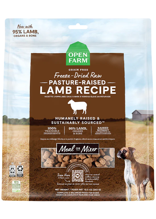 Open Farm Pasture-Raised Lamb Freeze Dried Raw -3.5oz