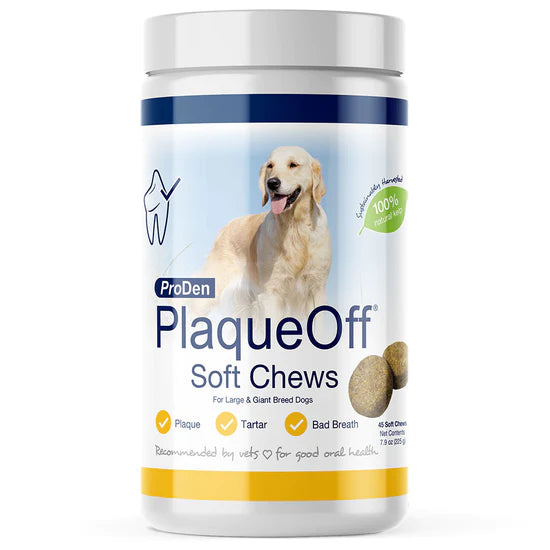 ProDen PlaqueOff Soft Chews For Large & Giant Breeds -45ct
