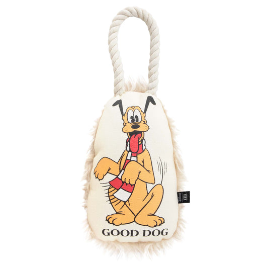 Tan Pluto Good Boy Plush Rope Toy