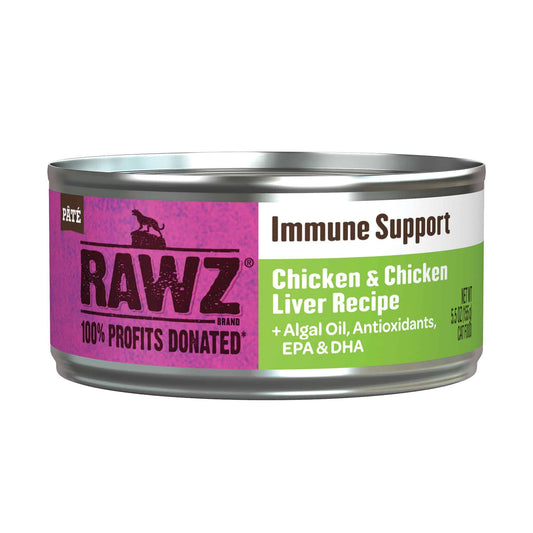 Rawz Immune Support Chicken & Chicken Liver Cat Pate -5.5oz