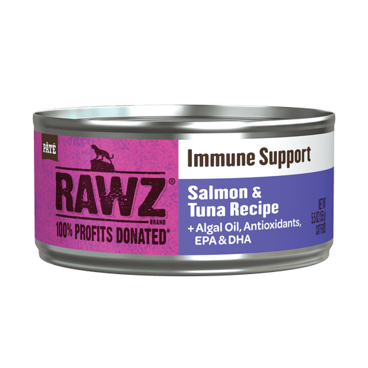 Rawz Immune Support Salmon & Tuna Cat Pate-5.5oz