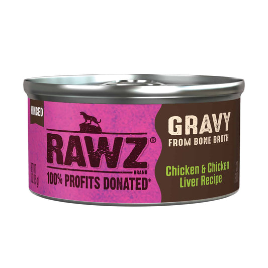 Rawz Gravy Minced Chicken & Chicken Liver Cat Cans