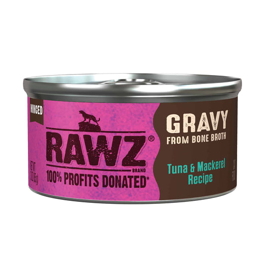 Rawz Gravy Minced Tuna & Mackerel Cat Cans