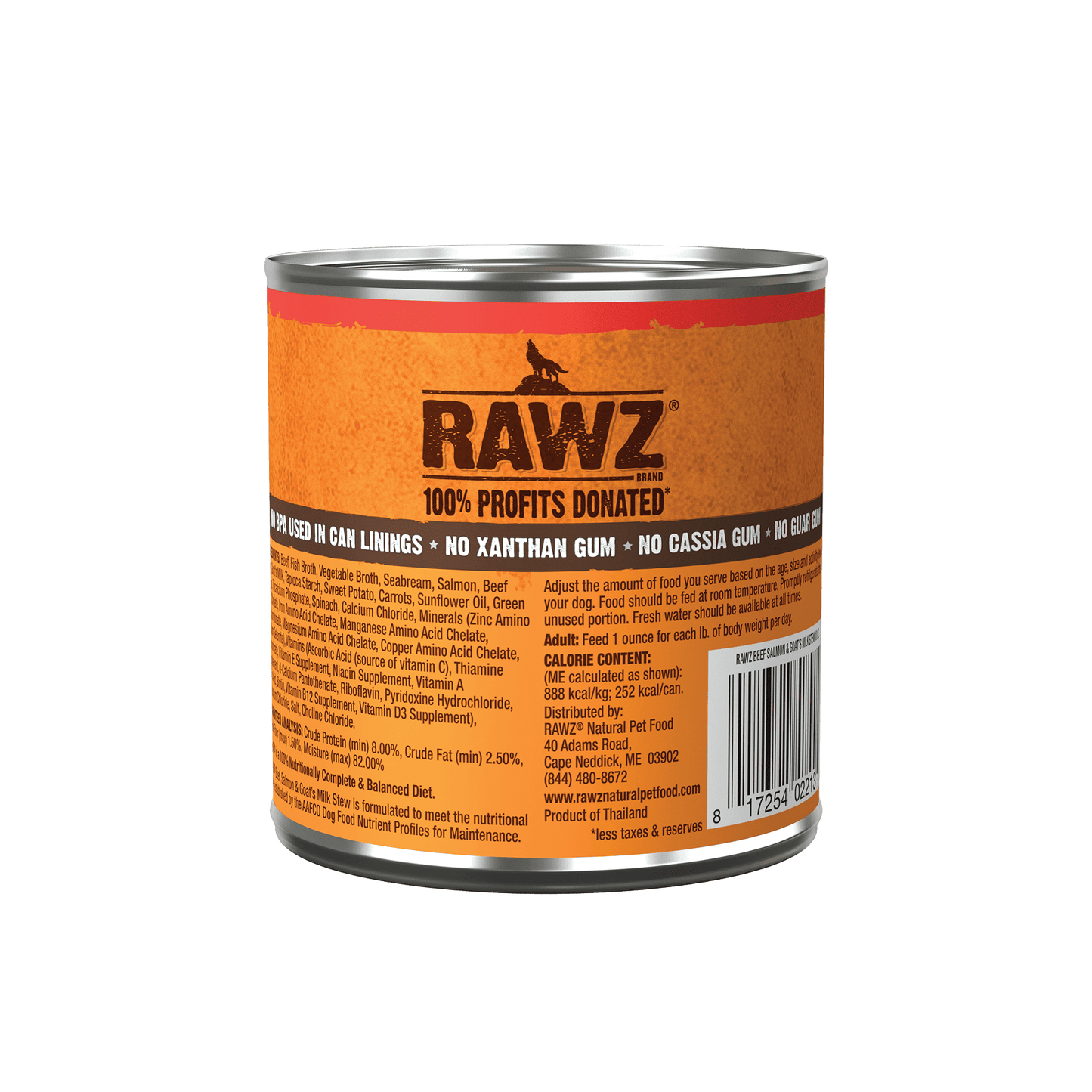 Rawz Beef, Salmon & Goat's Milk Stew-10oz