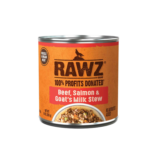 Rawz Beef, Salmon & Goat's Milk Stew-10oz