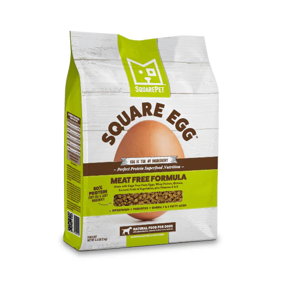 Square Egg | The Perfect Protein Vegetarian Dog Food -4.4lb