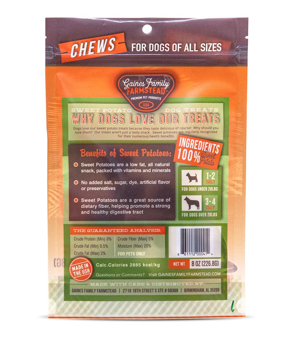 Sweet Potato Chews- 8oz